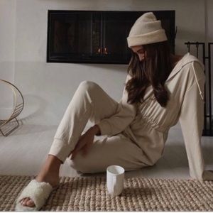 WeWoreWhat Leisure Suit in Cream - Size XS